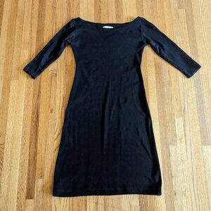 Zara midi black knit dress
